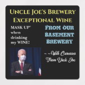 プレバイデン氏ワインラベルのユーモア ラベル (デザイン1)