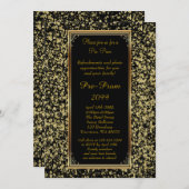 プレプロム, プレプロム, 16歳の誕生日パーティー, 黒に輝き 招待状 (正面/裏面)