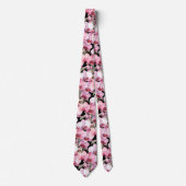 プレミアピンクオーキッドネックフォーマルタイ ネクタイ (正面)