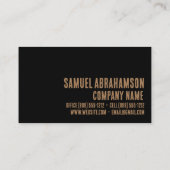 プレミアフェイク金ゴールドメタリックドライバ 名刺 (裏面)