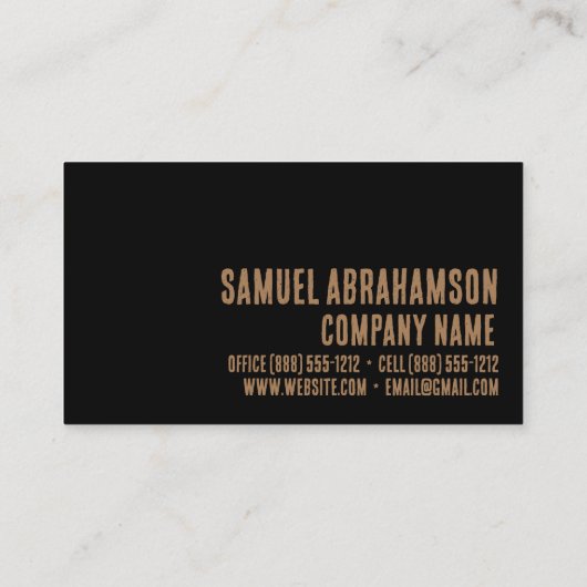 プレミアフェイク金ゴールド講師 名刺 (裏面)