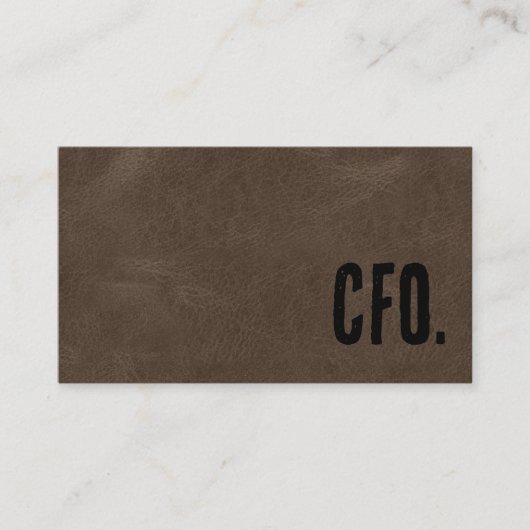 プレミアブラウンフォー・レザーCFO 名刺 (正面)