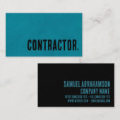 プレミアブルーフェイクレザー契約者 名刺 (正面/裏面)