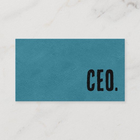 プレミアブルーフォー・レザーCEO 名刺 (正面)