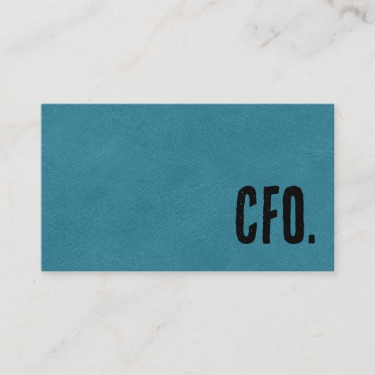 プレミアブルーフォー・レザーCFO 名刺 (正面)