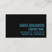 プレミアブルーレザーフェイクドライバー 名刺 (裏面)