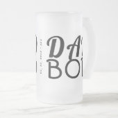 プレミアムおもしろい「パパBOD」Yファーザーズ・デイオリジナル フロストグラスビールジョッキ (正面右)