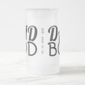 プレミアムおもしろい「パパBOD」Yファーザーズ・デイオリジナル フロストグラスビールジョッキ (中央)