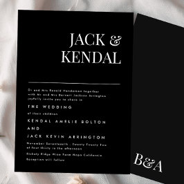 プレミアムエレガント |編集可能な名結婚前 招待状