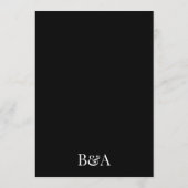 プレミアムエレガント |編集可能な名結婚前 招待状 (裏面)