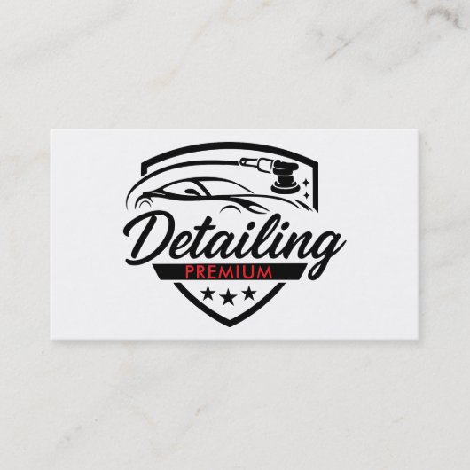 プレミアムオートカー詳細体ショップモダンお洒落 名刺 (正面)