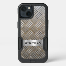 プレミアムカッコいいダイヤモンドカット金属プレートパターン