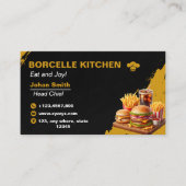 プレミアムキッチン – 長い印象を残す 名刺 (正面)