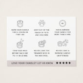 プレミアムキャンドル気に指示サンキューカード (裏面)