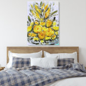 プレミアムキャンバスプリント（光沢）イエローローズ キャンバスプリント (インサイチュ (寝室))