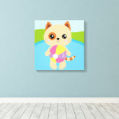 プレミアムキャンバスプリント(光沢) キャンバスプリント (インサイチュ (ウッドフロア))