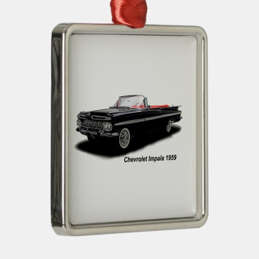 プレミアムクラシックスクエアオーナメント用の自動車イメージ メタルオーナメント (右)