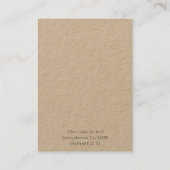 プレミアムクラフトイヤリングディスプレイ 名刺 (裏面)