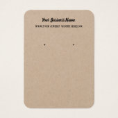 プレミアムクラフトイヤリングビジネスディスプレイカード (正面)