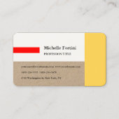 プレミアムクラフトエレガントプレインミニマリスト 名刺 (正面)