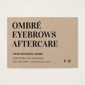 プレミアムクラフトグラデーションパウダーブローズアフターケアアドバイス (正面)