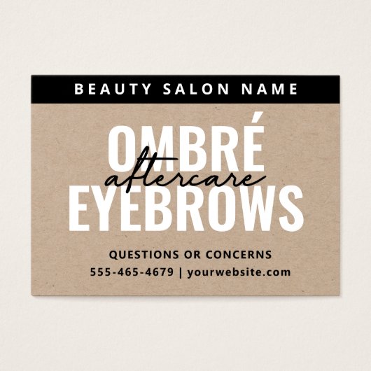 プレミアムクラフトグラデーションパウダーブローズアフターケアカード (正面)