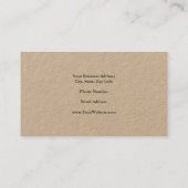 プレミアムクラフトトレンディーミニマルプロフェッショナル 名刺 (裏面)