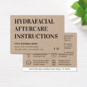 プレミアムクラフトハイドラフェイシャルアフターケアアドバイスカード (デスク)