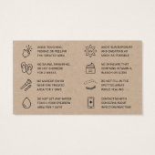 プレミアムクラフトパグラデーションウダーブローズアフターケアアドバイス  (裏面)