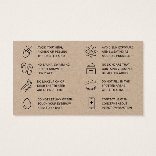 プレミアムクラフトパグラデーションウダーブローズアフターケアアドバイス (裏面)