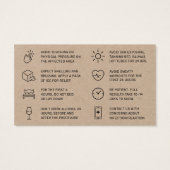 プレミアムクラフトボトックス射出指示カード (裏面)