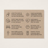 プレミアムクラフトボトックス注射用アフターケアカード (裏面)