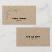 プレミアムクラフトミニマルビジエレガントネスカード 名刺 (正面/裏面)