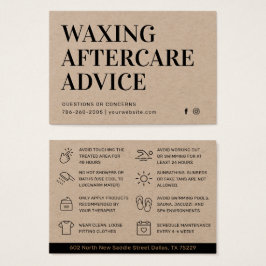 プレミアムクラフトワックス付きアフターケアカードヘア取り外し