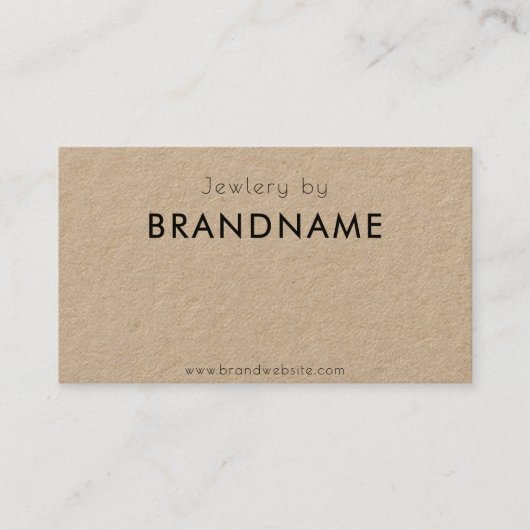 プレミアムクラフト自然紙、QRコード名刺 名刺 (正面)