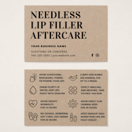 プレミアムクラフト針リップフィラーアフターケアカード