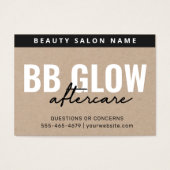プレミアムクラフトBBグローフェイシャルアフター気にカード (正面)