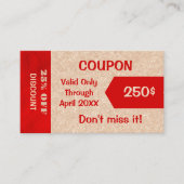 プレミアムクーポン割引カード 割引カード (正面)