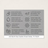 プレミアムグレーニードルリップフィラーアフターケアカード (裏面)