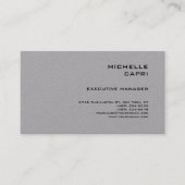 プレミアムグレープレーンシンプルミニマルコンテンポラリーリスト 名刺 (正面)