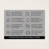 プレミアムグレーBBグローフェイシャルアフター気にカード (裏面)