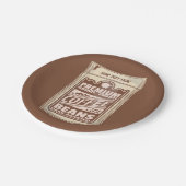 プレミアムコーヒー豆食品ポスターカフェバリスタ ペーパープレート (アングル)