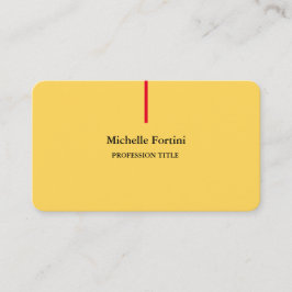 プレミアムシルクエレガントプレーンミニマリスト黄 名刺