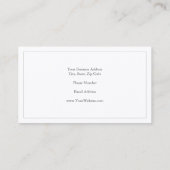 プレミアムシルクトレンディーミニマルプロフェッショナル 名刺 (裏面)