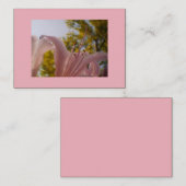 プレミアムシルクピンクリリー 名刺 (正面/裏面)