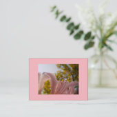 プレミアムシルクピンクリリー 名刺 (スタンド正面)