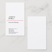 プレミアムシルクプレインミニマルモダントレンディー 名刺 (正面/裏面)