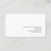 プレミアムシルクプレーンプロフェッショナルミニマル 名刺 (裏面)