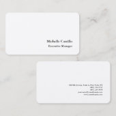 プレミアムシルクプレーンプロフェッショナルミニマル 名刺 (正面/裏面)