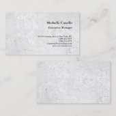 プレミアムシルクプロフェッショナルミニマリストグレーウォール 名刺 (正面/裏面)